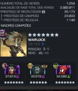 Marvel torneio de campões - Valente