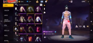 Top criminal dourado, coelhao do Black, numa preto e branco - Free Fire