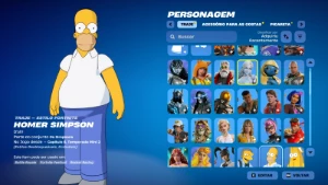 Conta Fortinite | 91 skins | Harley Quinn | Homer Simpson - Fortnite