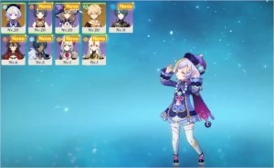 GENSHIN IMPACT / AR 12 + QIQI + 3 Itens 4*