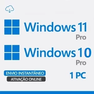 Windows 10/11 Pro - Licença Original e Vitalícia - Softwares e Licenças