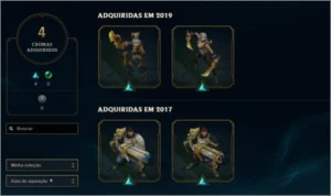 Conta League of Legends Diamante IV - Level 260, 190 Skins LOL