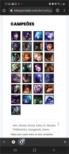Conta platina 4 lol - League of Legends