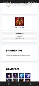 Conta platina 4 lol - League of Legends