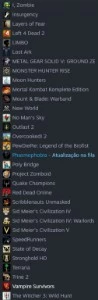 Acc STEAM C/ FIFA 23, MH RISE e mais - lvl 23 - (ÚNICO DONO)