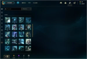 Conta LoL criada na season 1, com 132 campeões e 66 skins - League of Legends