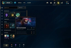 Conta Ferro 1 com 34 Champs e 2 Skins - League of Legends LOL