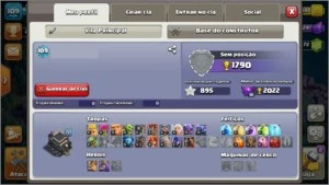 Vendo Conta Clash of Clans CV9