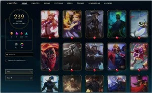 CONTA LOL VARIAS SKINS - League of Legends
