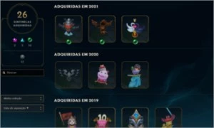 Conta LoL, nv 350, 299 skins, todos os champs - League of Legends