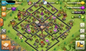 CV 11 COM PESO DE CV 8/9 - Clash of Clans