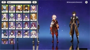 Genshin Impact AR 45 - Eula + Canção + Kazuha + Zhongli  etc