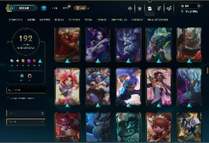 Ferro 4 com TODOS os Champs e 192 Skins ( SUP / MID / ADC ) - League of Legends LOL