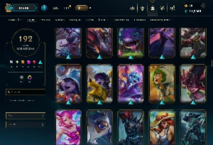 Ferro 4 com TODOS os Champs e 192 Skins ( SUP / MID / ADC ) - League of Legends LOL