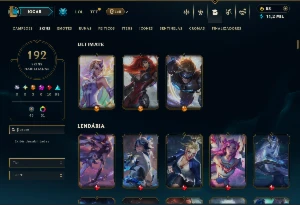 Ferro 4 com TODOS os Champs e 192 Skins ( SUP / MID / ADC ) - League of Legends LOL