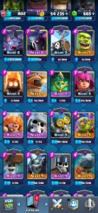 [Menor Preço Da ] Conta Clash Royale Com 89 Cartas