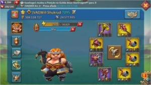 Lords Mobile 500M conta Super TOP