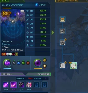 Conta Jump lv 160 tamer ox e ordine - Digimon Masters Online DMO