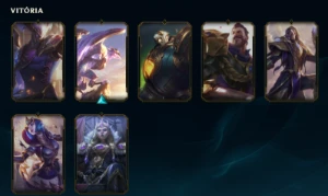 Conta League of Legends 1280 skins LOL