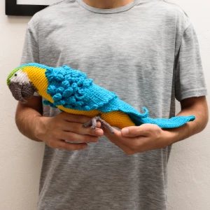 Arara Canindé em Amigurumi - Artesanato e Personalizados