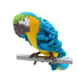 Arara Canindé em Amigurumi - Artesanato e Personalizados