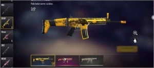 CONTA FREE FIRE COM 1 PASSE E VARIAS SKINS