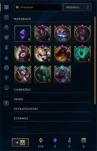 CONTA EGIRL 69 SKINS GOLD - League of Legends LOL