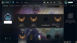 CONTA EGIRL 69 SKINS GOLD - League of Legends LOL