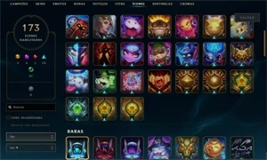 CONTA EGIRL 69 SKINS GOLD - League of Legends LOL