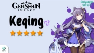 GENSHIN IMPACT CONTA COM KEQING 5⭐ AR5-10 ✨