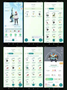 Lvl 61 | ✨ 29 Shiny | 💯 3 Hundo | 💎 1.6M Stardust F105