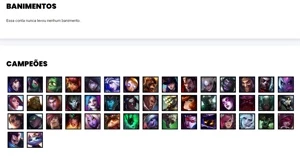 Conta bronze 3 com 47 Champs e 21 skins + 720 RP - League of Legends LOL