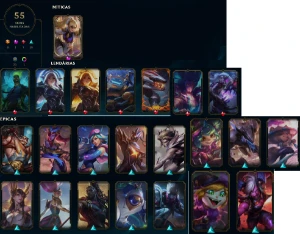 LEONA EDIÇÃO DE PRESTÍGIO, 6K DE RP, 138k de essência azul - League of Legends LOL