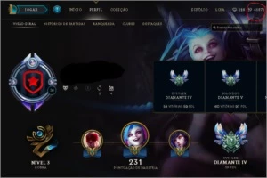 Conta league of legends diamante 5 LOL