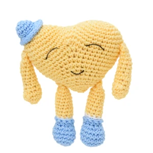 Coração com Chapéu em amigurumi - Artesanato e Personalizados