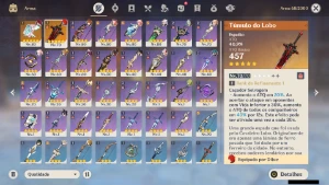 Genshin Impact - Ar55 , 10 Personagens T5 E 2 Armas T5 + Ski