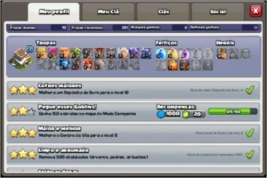 clash of clans cv8 com 4 construtores e 824 gemas