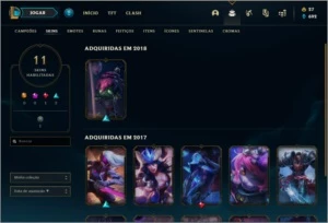 Conta unranked com 11 skins e 26 champs - League of Legends LOL