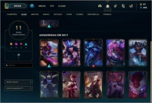 Conta unranked com 11 skins e 26 champs - League of Legends LOL