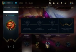 Conta unranked com 11 skins e 26 champs - League of Legends LOL