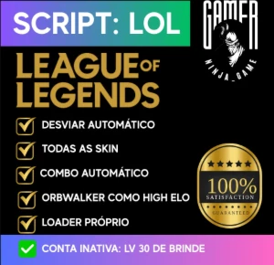 Script Lol + Conta Inativa + Entrega Automática - League of Legends