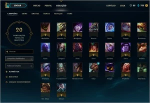 Conta Prata V c/ 36 champs - League of Legends LOL