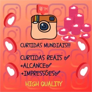 💥CURTIDAS INSTAGRAM MUNDIAIS💥 (+engajamento) - Redes Sociais