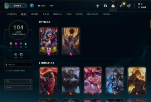 ✨ Conta LOL Lvl 96 - 84 champions / 104 skins! ✨ ✨ - League of Legends