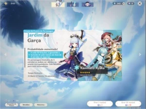 Genshin Impact AR 54/6 Personagens 5 Star