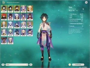 Genshin Impact AR 54/6 Personagens 5 Star