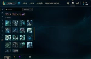 Conta gold 4 season 4 rara com muitas skins - League of Legends LOL