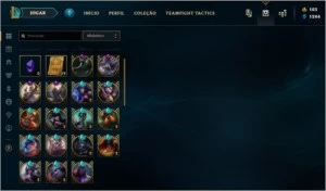 Conta gold 4 season 4 rara com muitas skins - League of Legends LOL