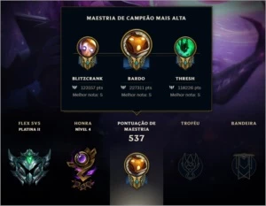 CONTA PLATINA 2 SOLO/SUO, TODOS OS CAMPEÕES E 110 SKINS - League of Legends LOL