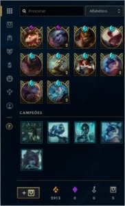 CONTA PLATINA 2 SOLO/SUO, TODOS OS CAMPEÕES E 110 SKINS - League of Legends LOL